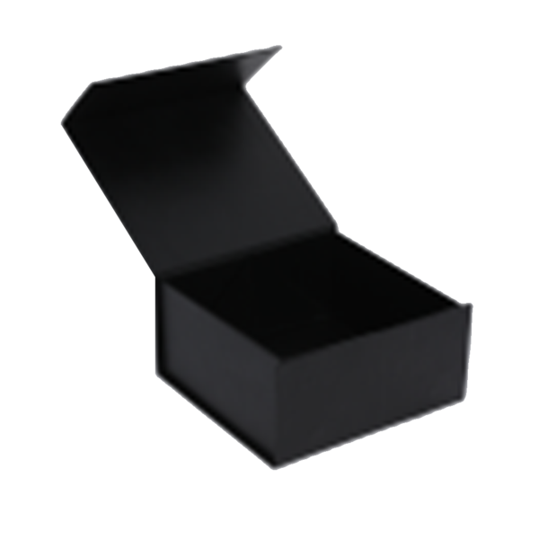 Caja de ropa magnética con tapa abatible, caja de regalo negra, caja de regalo plegable con tapa magnética (negro mate)