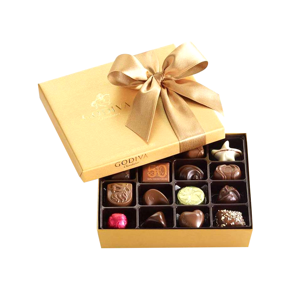 Caja de regalo de chocolate de San Valentín con una romántica silueta de corazón para guardar golosinas como dulces y más