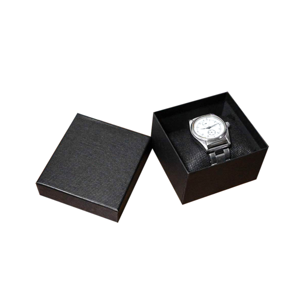 Cajas de regalo negras para relojes con cojín de almohada cajas de regalo de joyería para pulseras